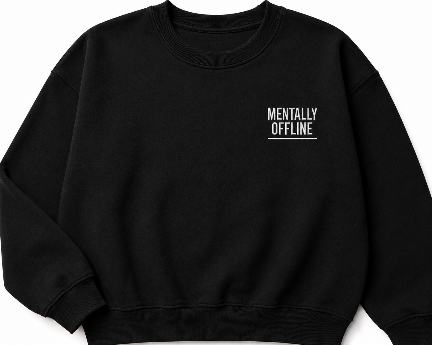 Mentally Offline Embroidered Crewneck