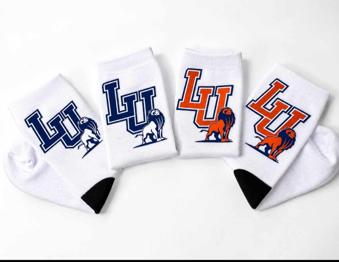 Langston University Crew Socks