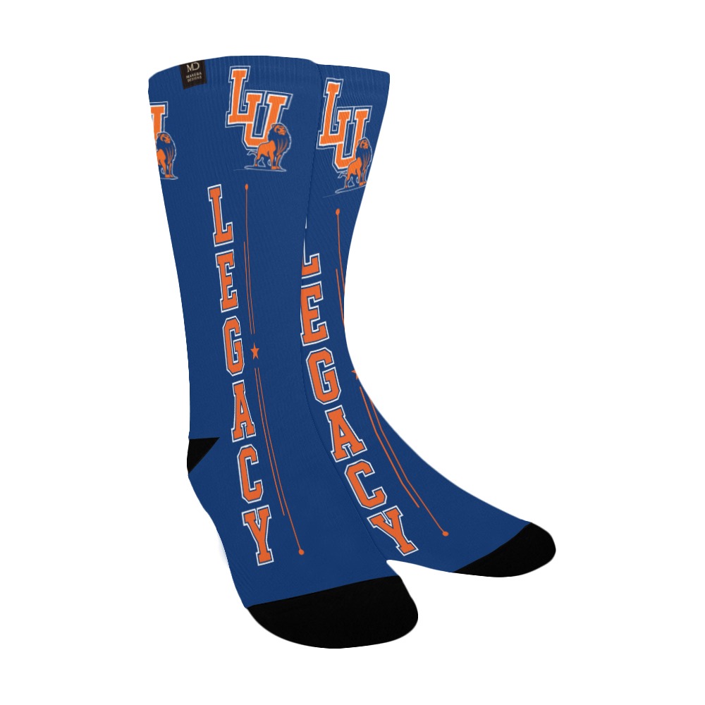 Langston University Legacy Full-Print Crew Socks