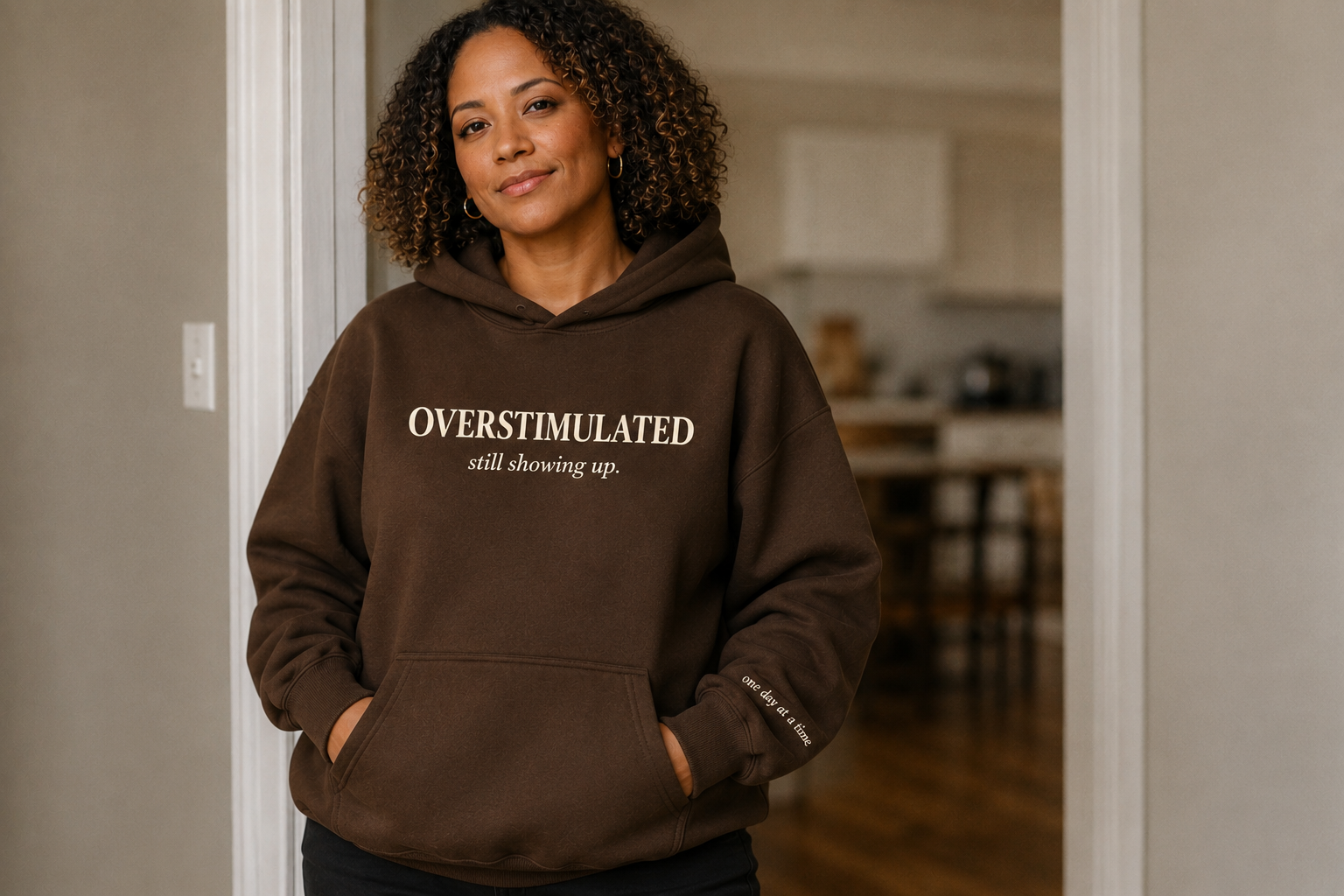 Overstimulated - Custom Embroidered Hoodie alternate