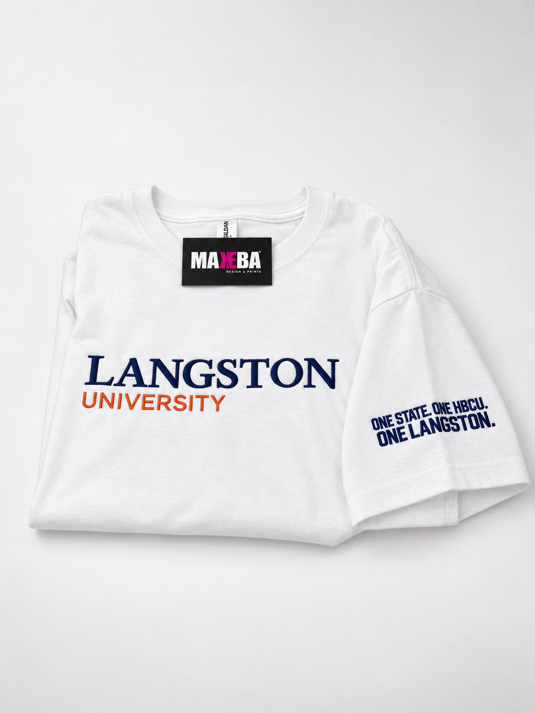 Langston University Classic Embroidered Tee