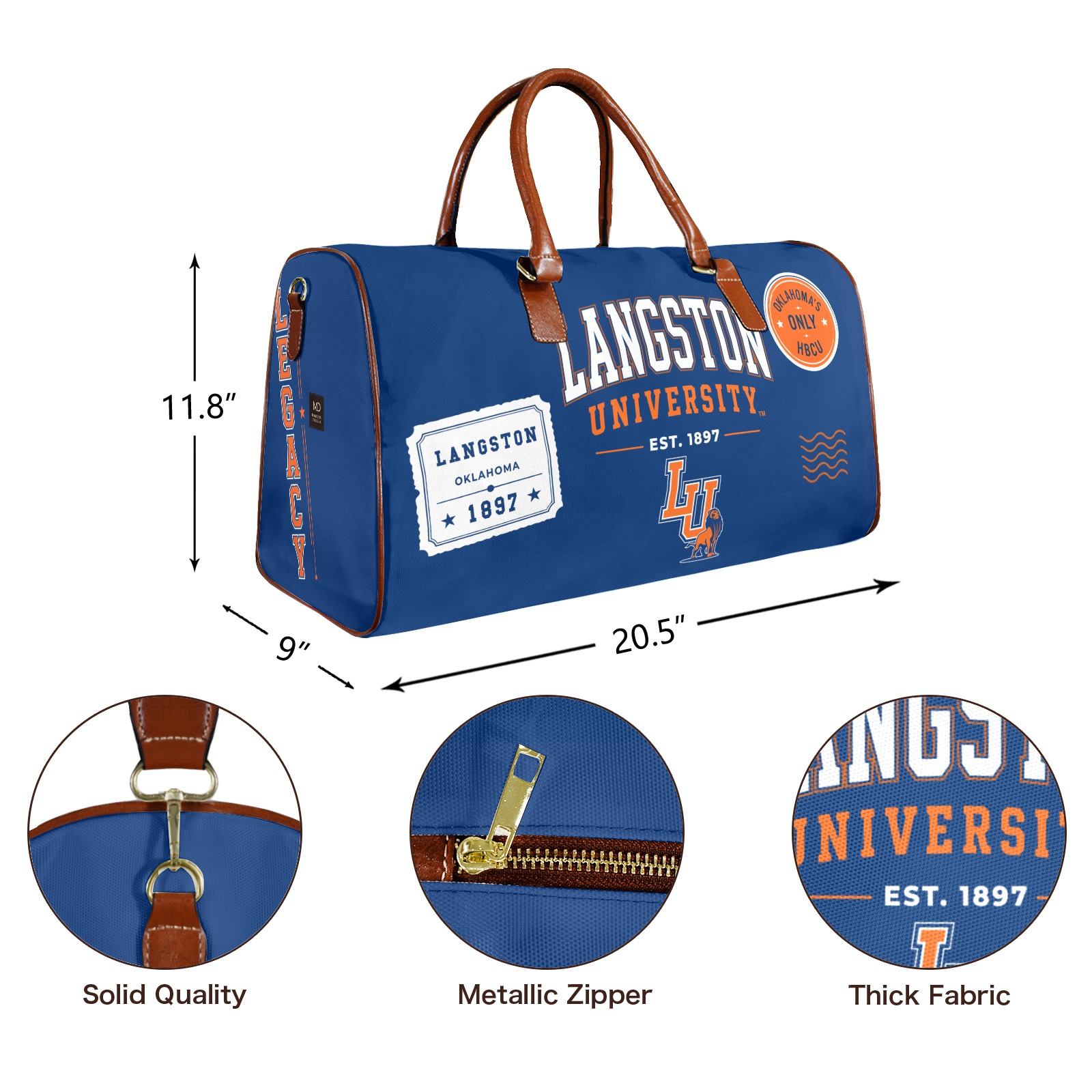 Langston Travel bag, blue alternate