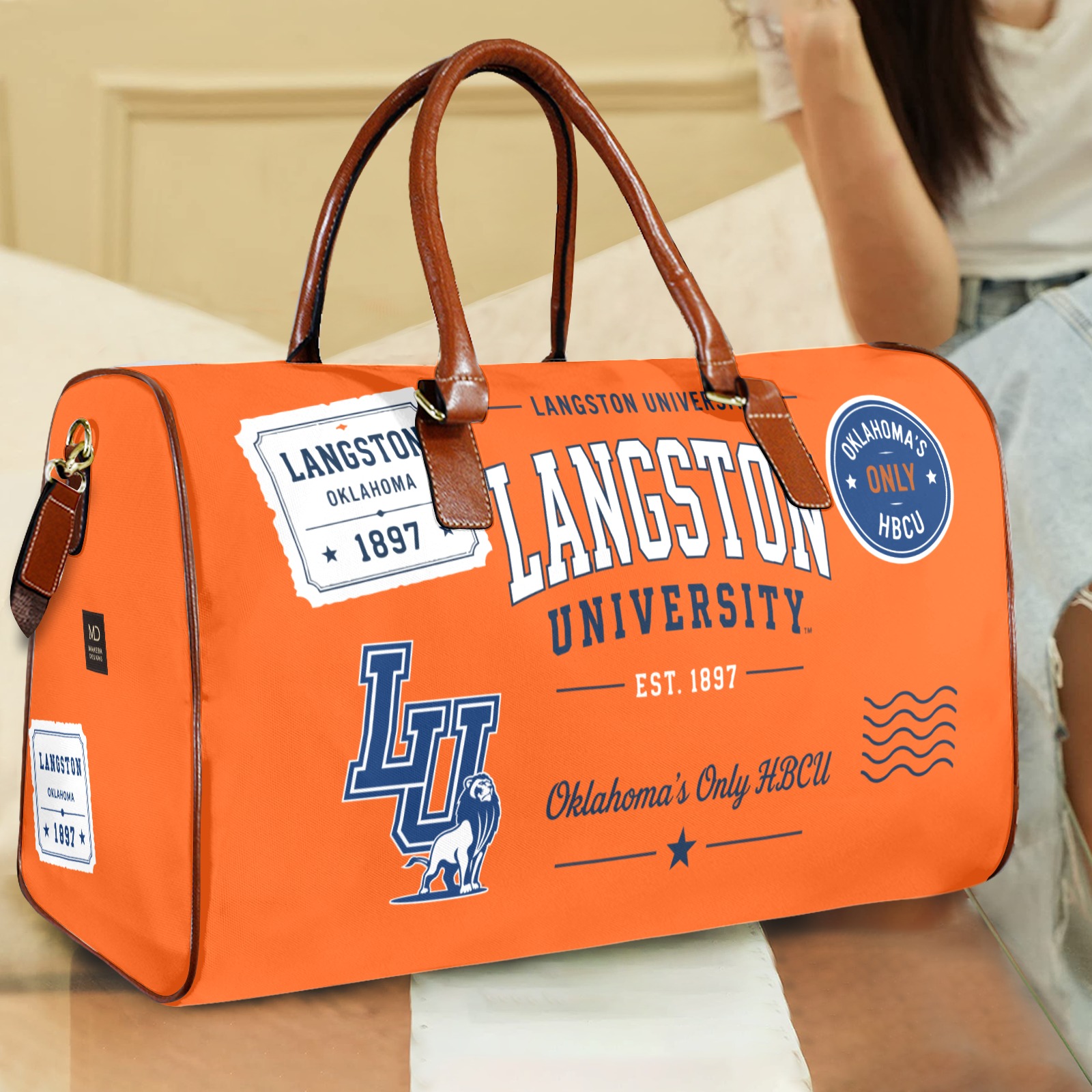 Langston Travel bag, orange alternate