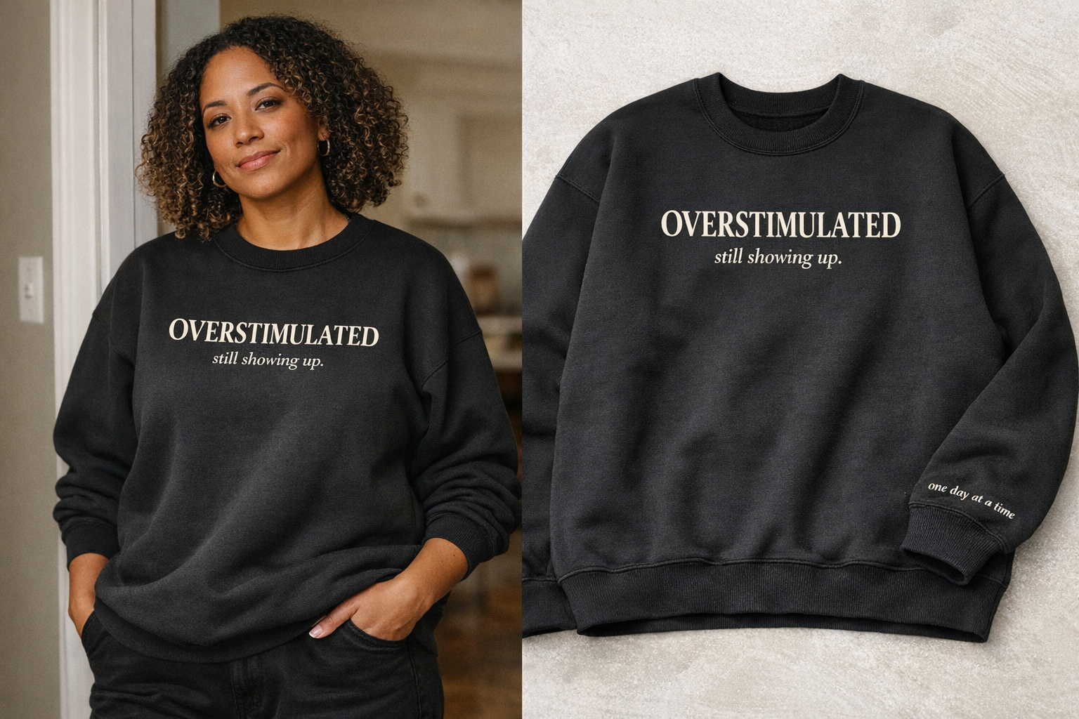 Overstimulated - Custom Embroidered Crewneck alternate