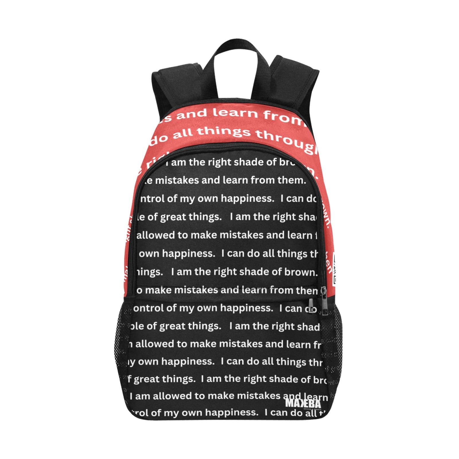 Red / Black Affirmation Backpack