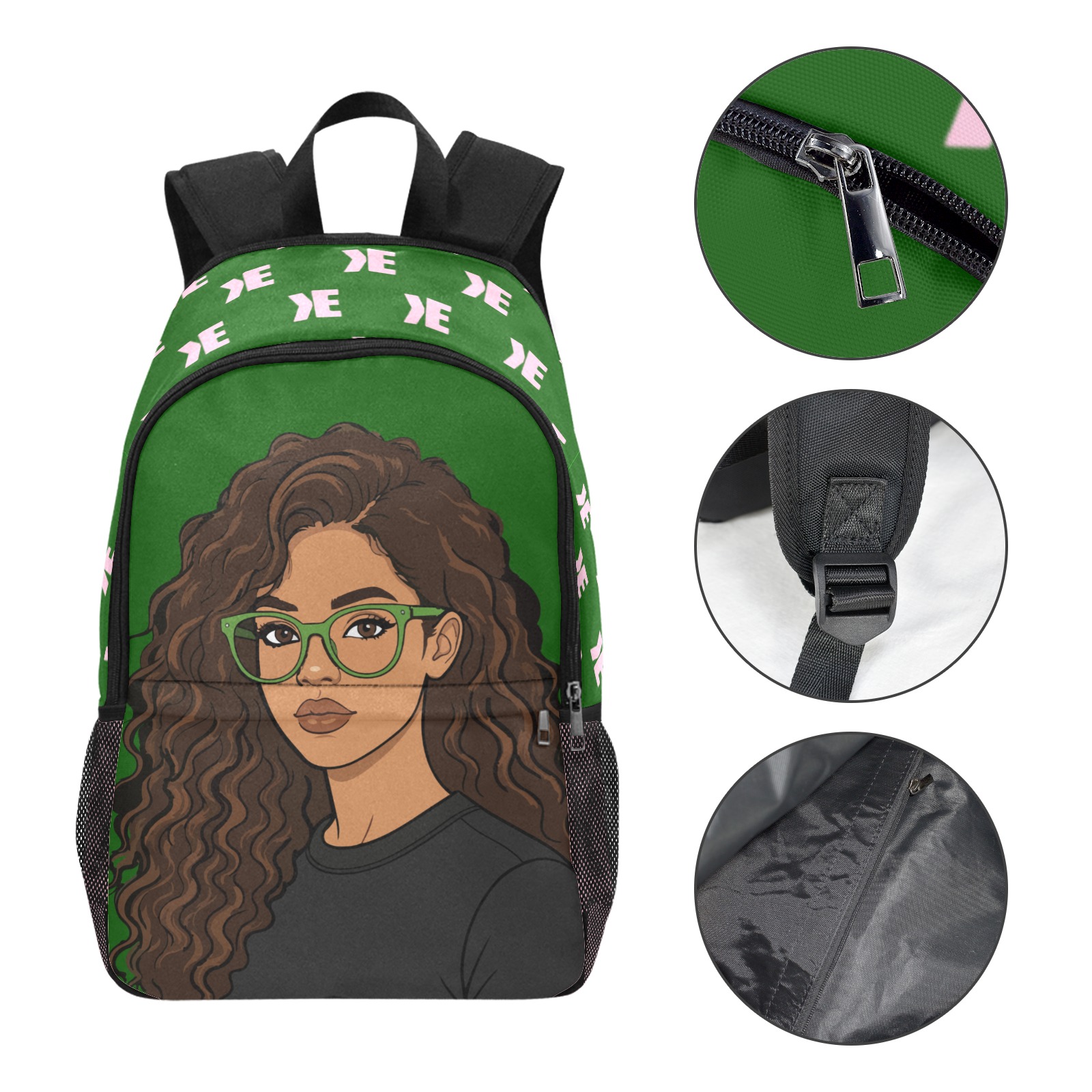 Signature Backpack, Chelini, green