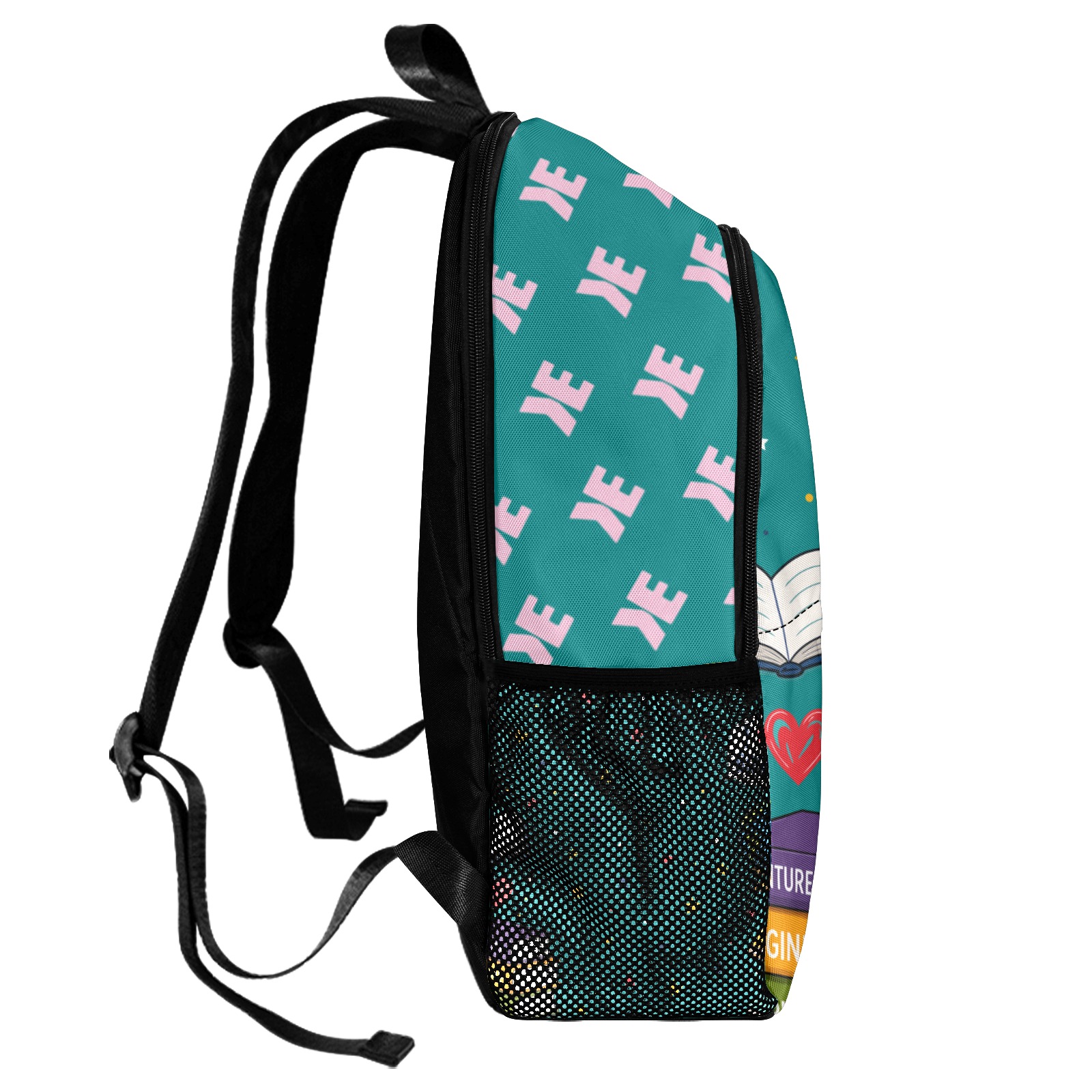 Signature Backpack, Harper, reader, teal alternate