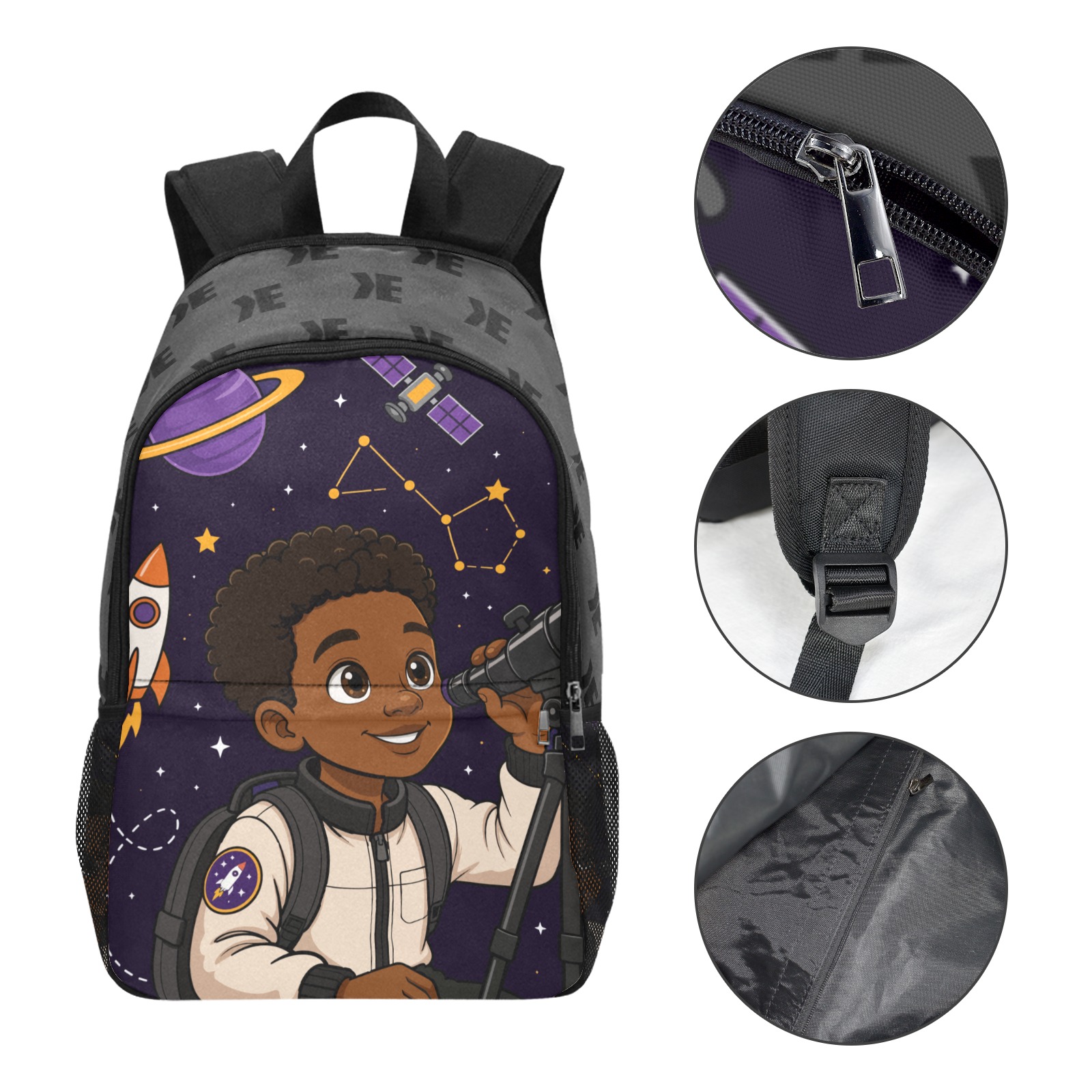 Signature Backpack, Mason, astronomy, grey