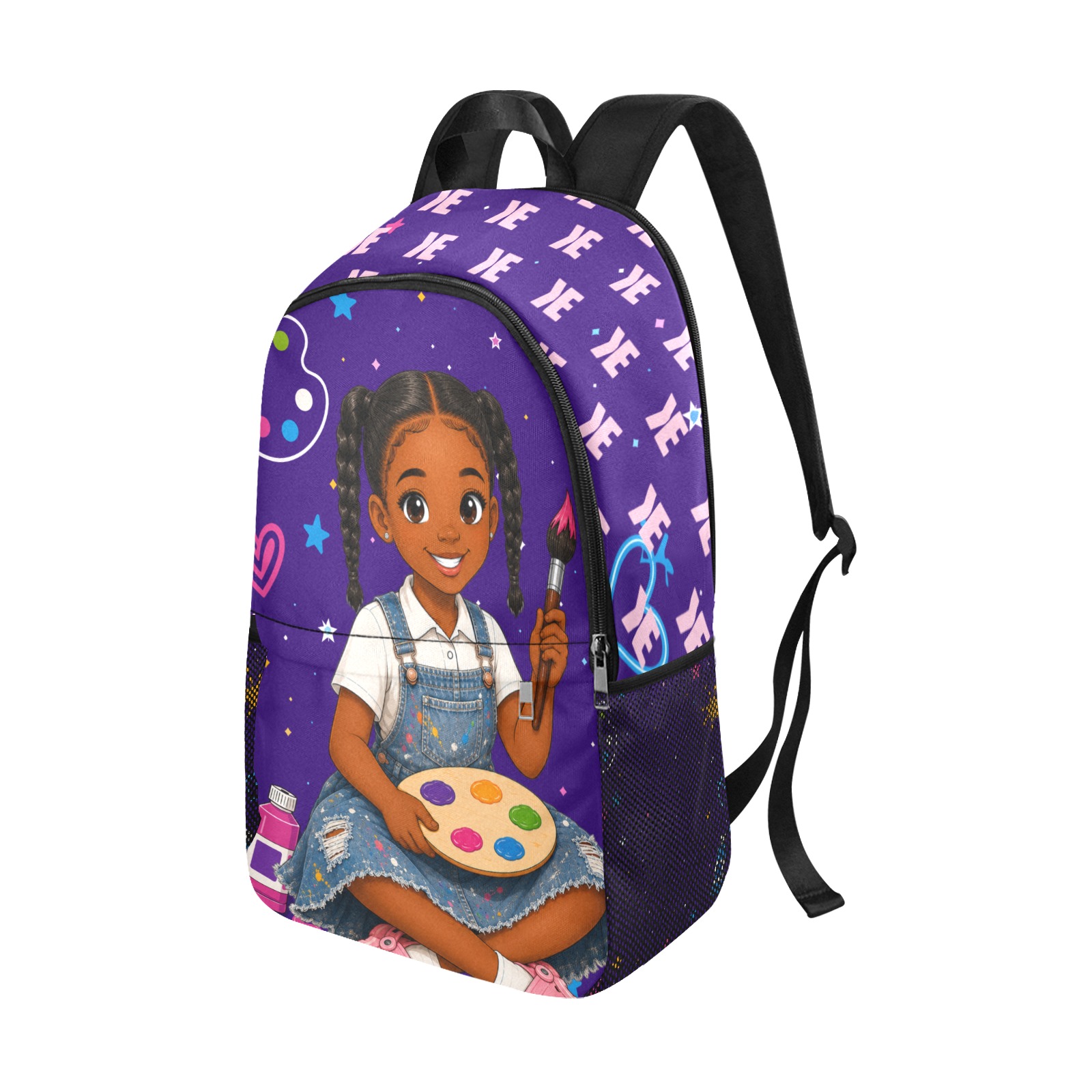 Signature Backpack, Zuri, art, purple