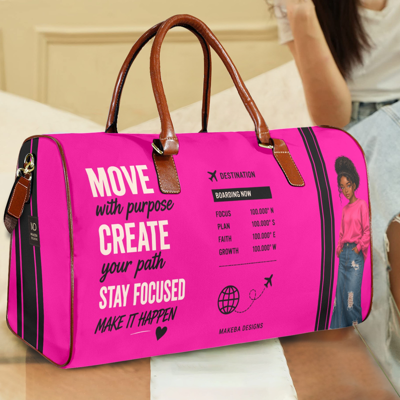 Signature Travel bag, Asia, brand pink
