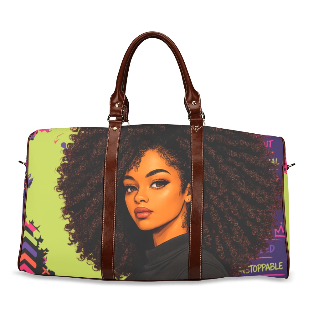 Signature Travel bag, Summer, purple graffiti alternate